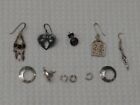 Vintage 925 Sterling Silver Earrings Lot