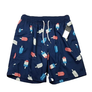 NEW Original Use Popscicle Print Swim Trunks Mens Small Bathing Suit Inseam 7 in - Picture 1 of 7