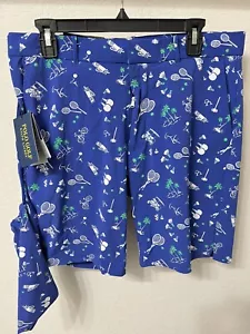 Polo Ralph Lauren pantaloncini da uomo da golf ad alte prestazioni stretch 9"" taglia 38 nuovi con etichette $125 - Foto 1 di 6