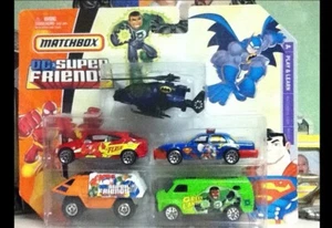 Matchbox Rare 2007 BATCOPTER + DC Super Friends 5 Pack Cars Superman + Brand New - Picture 1 of 3