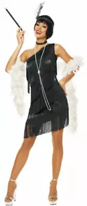 Roaring 20's Dazzling Flapper Adult Costume Black - Picture 1 of 1