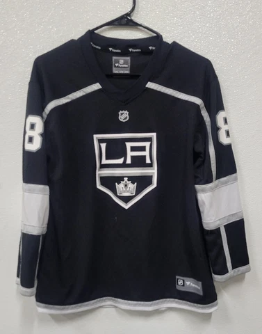 LOS ANGELES KINGS DREW DOUGHTY REEBOK JERSEY SIZE L/XL YOUTH Cover