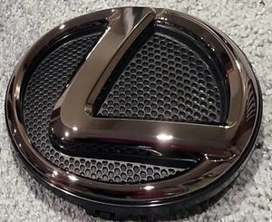 FOR GSF RCF RC350 RC300 LS460 LEXUS GRILLE EMBLEM FRONT BLACK CHROME 15 16 17 - Picture 1 of 1