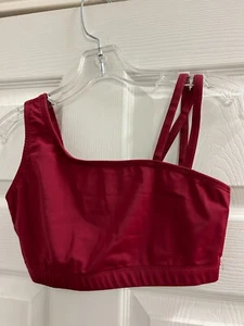 DOUBLE PLATIUM Burgunderrot Gefüttertes Tanz BH-Top - Größe M - Bild 1 von 2