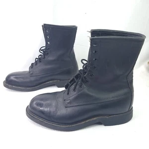 Wolverine World Wide Black Boots Size 6.5 XW Steel Toe Military Combat 1992  - Picture 1 of 8