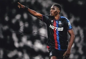 Football - Ismaila Sarr - Hand Signed A4 Photograph - Crystal Palace - COA - Foto 1 di 1