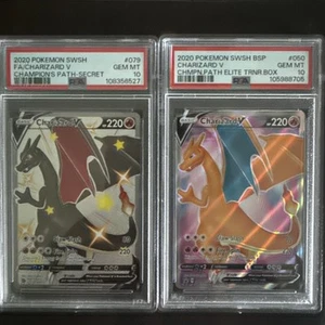 2020 Charizard V Champion's Path Secret Rare 079/073 PSA 10 Set - Picture 1 of 1