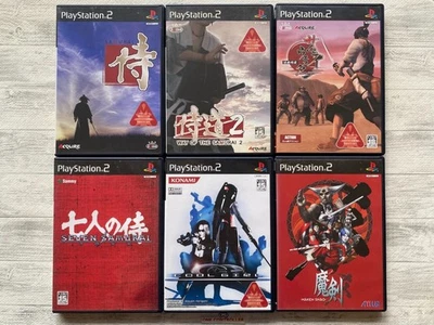 SONY PS2 Way of the Samurai 1 2 & Western Seven Samurai & Cool Girl & Maken Shao - Image 1 of 4