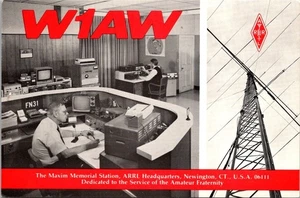Postcard QSL Card Maxim Memorial Station W1AW Newington Connecticut CT - Picture 1 of 2
