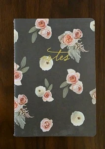 Cuaderno, diario floral, de George Stanley, notas en oro, encuadernado en libro - Imagen 1 de 6