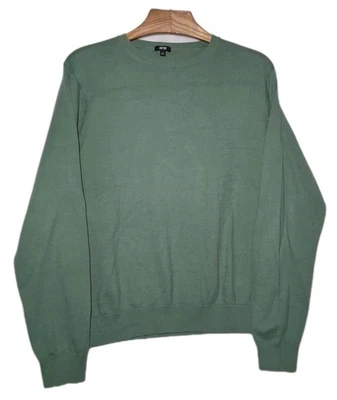 Uniqlo Sweater Women's Medium Sea Green Cotton Long Sleeves Crew Neck Pullover - Image 1 of 4