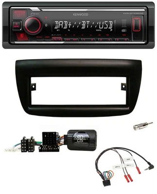 Kenwood Lenkrad Bluetooth USB DAB Autoradio für Fiat Doblo 2012-2015 schwarz - Bild 1 von 4
