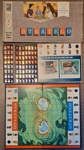 Vintage 1961-1962 Stratego Board Game, Wooden Playing Pieces, # 4916, Complete - Picture 1 of 24