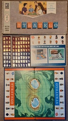 Vintage 1961-1962 Stratego Board Game, Wooden Playing Pieces, # 4916, Complete - Image 1 of 4