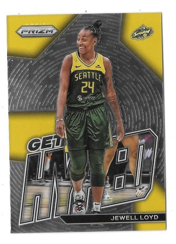 2023 PANINI PRIZM WNBA BASKETBALL #1 JEWELL LOYD GET HYPED INSERT,STORM - Image 1 of 1