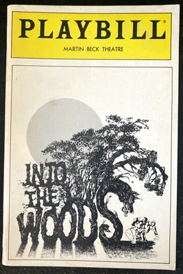 Sondheim Into the Woods OBC original cover previews playbill RARE - Image 1 of 4
