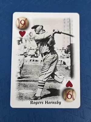 2000 U.S. Playing Card Co. All Century Team #9 HEARTS Rogers Hornsby HOF Card 9H - Image 1 of 2