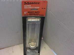 1980er Vintage 6" Heavy Duty Security Hasp (Master Lock USA) NEU alter Lagerbestand - Bild 1 von 5