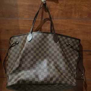 Louis Vuitton Neverfull GM Damier Ebene With Ink Stain Inside - Picture 1 of 9