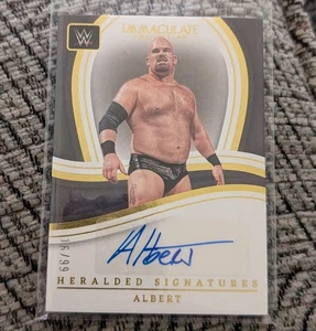2023 Panini Immaculate Collection WWE Heralded Signatures Albert /99 - Bild 1 von 2