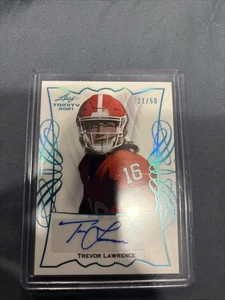 2021 Leaf Trinity  TREVOR LAWRENCE RC AUTO  21/50 - Picture 1 of 2