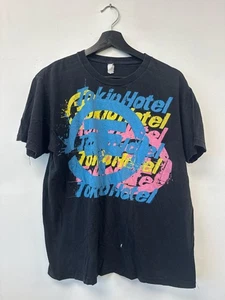 Camiseta Tokio Hotel Para Hombres Mediana Negra Banda Gráfica Camiseta Gira de Conciertos de Rock - Imagen 1 de 5