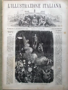 L'Illustrazione Italiana del 22 Febbraio 1880 Carnevale Cosenza Montalto Uffugo - Picture 1 of 1