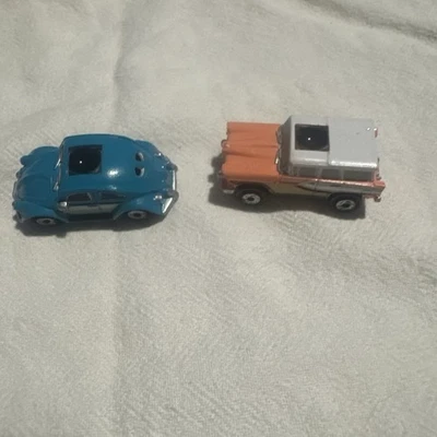 Vintage 1990 Micro Machines Private Eyes Volkswagen Beetle Edsel Pacer - Image 1 of 3