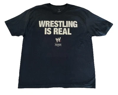 Travis Scott x WWE T Shirt XXL Black Wrestling Is Real NEW - Image 1 of 4