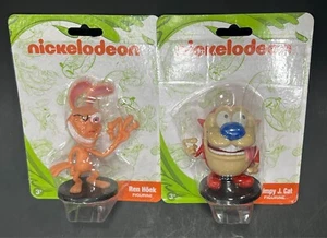 Lot of 2 Nickelodeon Ren And & Stimpy Plastic Mini PVC Figurines Cake Toppers - Picture 1 of 1