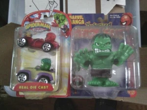 Marvel Spider-Man & Friends Real Die Cast + Marvel Manga Motorized Twist 'Ems - Picture 1 of 10