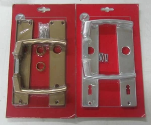 Maniglia x porta placca foro chiavi in alluminio colore argento o bronzo 803 - Foto 1 di 3