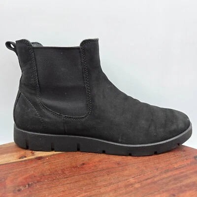 Ecco Bella Boots Women's 42 / 11 Black Nubuck Comfort Chelsea Ankle Booties - Image 1 of 4
