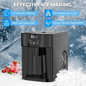 Ice Maker with Water Dispenser, 2 in 1 Countertop Ice Cube Machine - Picture 1 of 5