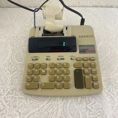 TEXAS INSTRUMENTS TI-5045 SV Super View ELECTRONIC DESK CALCULATOR 2 COLOR - Image 1 of 4