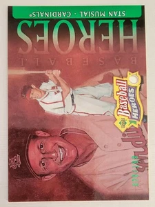 STAN MUSIAL 2005 UPPER DECK BASEBALL HEROES #75 GREEN PARALLEL #020/199 - Picture 1 of 2