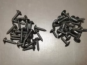 50pcs #10 x 1" & #10 x 3/4" w/6 head door trim kick panel black screws Chevy GM - Picture 1 of 9