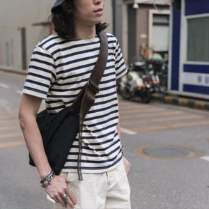 Bronson Breton Stripes T-Shirts Retro Short Sleeve French Marine Sailors Shirts - Picture 1 of 18