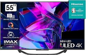 Hisense Smart TV 55 Zoll UltraHD/4K LED-Fernseher Anthrazit 120Hz Panel