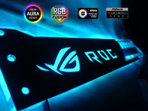 RGB Graphic Card Bracket Addressable LED 3-pin 5V Brace GPU Sync Light Fix Video - Picture 1 of 43