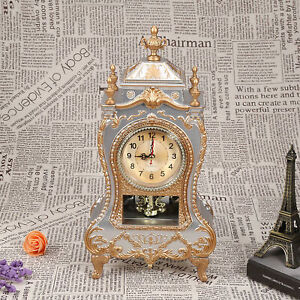 Horloge de table en plastique style MNS (blanc) vintage antique maison hôtel décorative