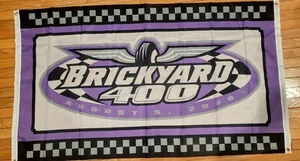 Vintage Brickyard 400 Banner Flagge groß Nascar 3 Fuß x 5 Fuß - Bild 1 von 2