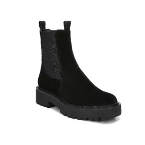 Stivali Chelsea Sam Edelman Laguna impermeabili suola a strappo neri scamosciati taglia 9 - Foto 1 di 10