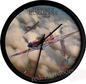 New AVIATION Trintec HAWKER HURRICANE Clock 10" Aviator Fighter Plane WWII - Picture 1 of 3