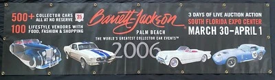 2006 Barrett-Jackson Palm Beach Car Auction 8' BANNER Boss Mustang Cobra Daytona - Image 1 of 3