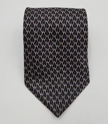 Corbata Geoffrey Beene Cuello Punta Para Hombre Talla Única Marrón Estampado Seda Clásica Formal Foto 1 de 4