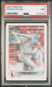 2022 Topps 3D Shohei Ohtani SP #1 nuovo di zecca PSA 9 - Foto 1 di 2