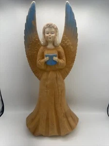 Vintage Union Products Christmas Angel Blow Mold Lighted Hard Plastic Yard Decor - Picture 1 of 4