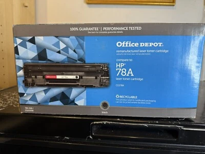 NUEVO Cartucho de tóner negro Office Depot CE278A HP 78A Foto 1 de 3