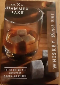 Hammer & Axe Whiskey Stones. keep liquor cool  - Picture 1 of 2